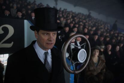 Colin Firth en <i>El discurso del rey</i>.