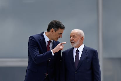 Pedro Sánchez y Lula da Silva, este miércoles en Brasilia.