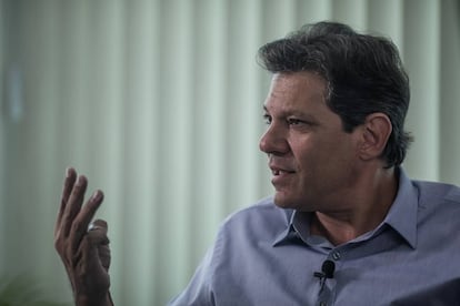 Haddad durante a entrevista neste sábado.