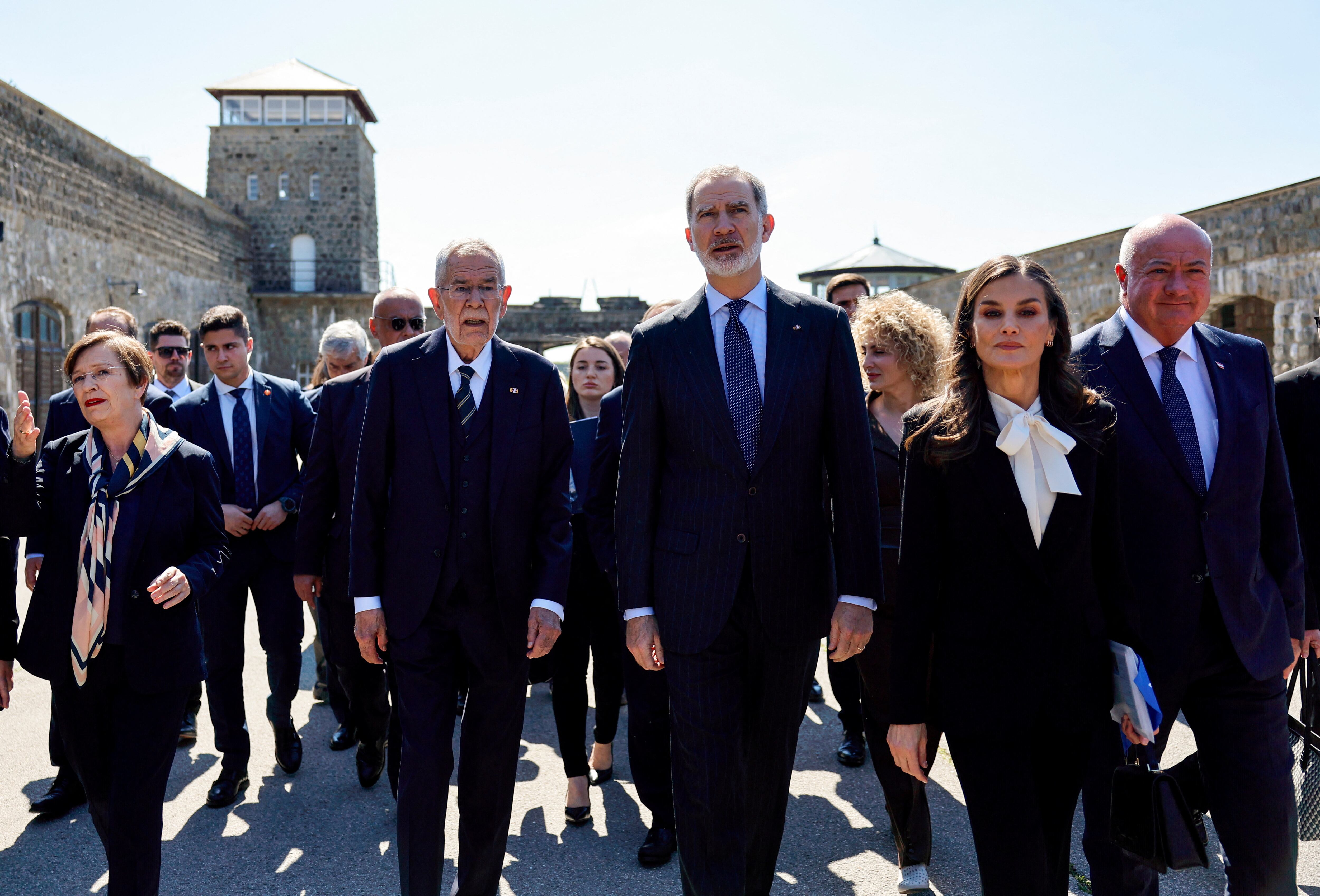 Las imágenes de la conmemoración del 80 aniversario de la liberación del campo nazi de Mauthausen
