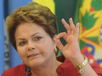 Rousseff, en un acto público.