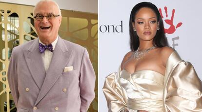 Manolo Blahnik y Rihanna.