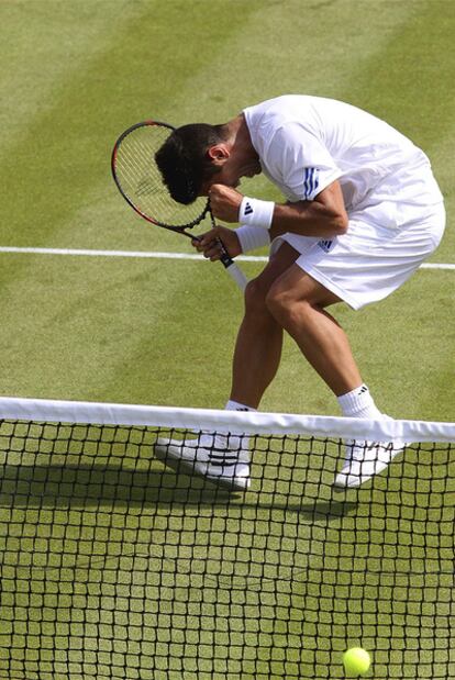 Verdasco celebra su triunfo sobre Stepanek.