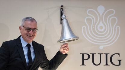 El presidente ejecutivo de Puig, Marc Puig en la salida a Bolsa de la empresa Puig en la Bolsa de Barcelona.