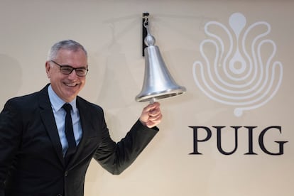 El presidente ejecutivo de Puig, Marc Puig en la salida a Bolsa de la empresa Puig en la Bolsa de Barcelona.