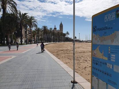 El passeig marítim de Sitges.