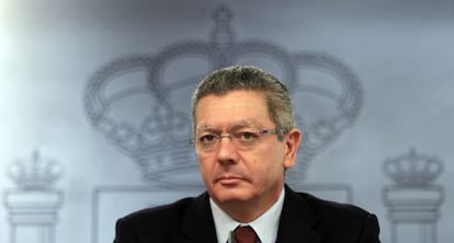 El ministro de Justicia, Alberto Ruiz-Gallardón.