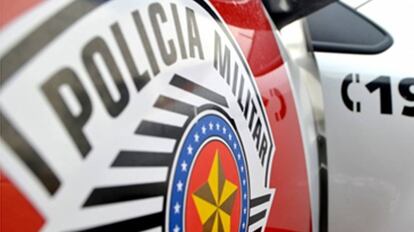 Carros da Polícia Militar de São Paulo.