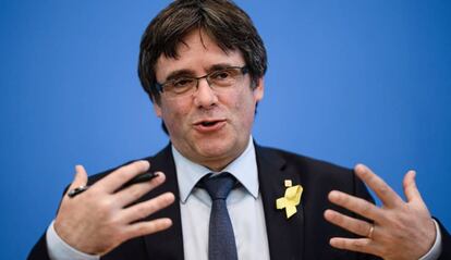 Puigdemont, aquest dimecres a Berlín.