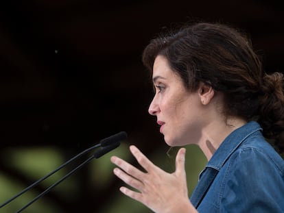 La presidenta de la Comunidad de Madrid y del Partido Popular de Madrid, Isabel Díaz Ayuso.