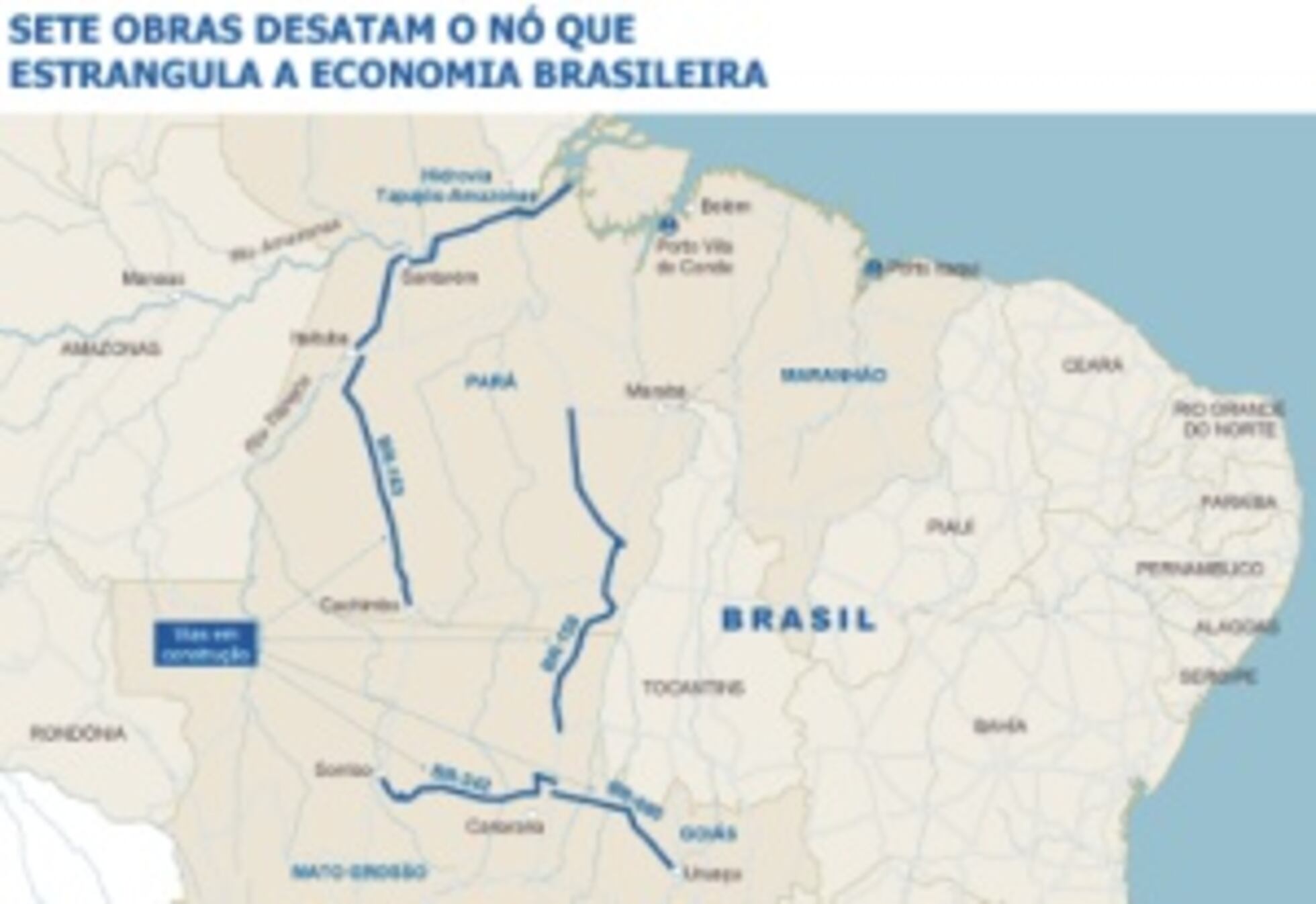 Sete obras desatam o nó que estrangula a economia brasileira | Economia |  EL PAÍS Brasil