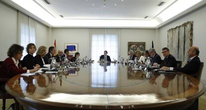 Reunión del Consejo de Ministros del Gobierno de Mariano Rajoy.