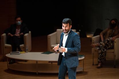 Marzà, en la presentación del Plan estratégico cultural 2021-2023, en el Palau de les Arts.