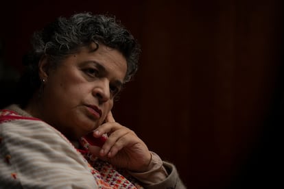 Beatriz Paredes Rangel durante una entrevista.
