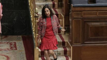 Margarita Robles, ministra de Defensa, en el Congreso.