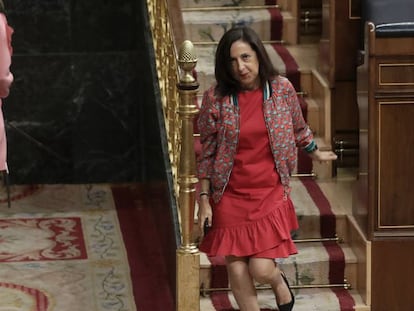 Margarita Robles, ministra de Defensa, en el Congreso.