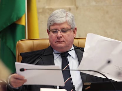 Procurador-geral da Rep&uacute;blica Rodrigo Janot durante sess&atilde;o do STF em outubro de 2016.