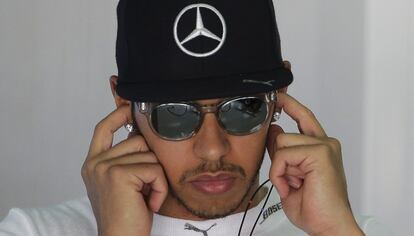 Hamilton, antes de la clasificación del Gran Premio de Malasia