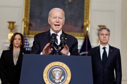 U.S. President Joe Biden, at the White House in Washington, October 10, 2023.