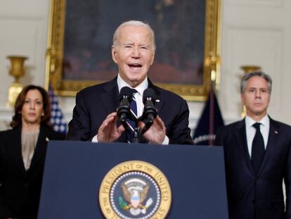 U.S. President Joe Biden, at the White House in Washington, October 10, 2023.