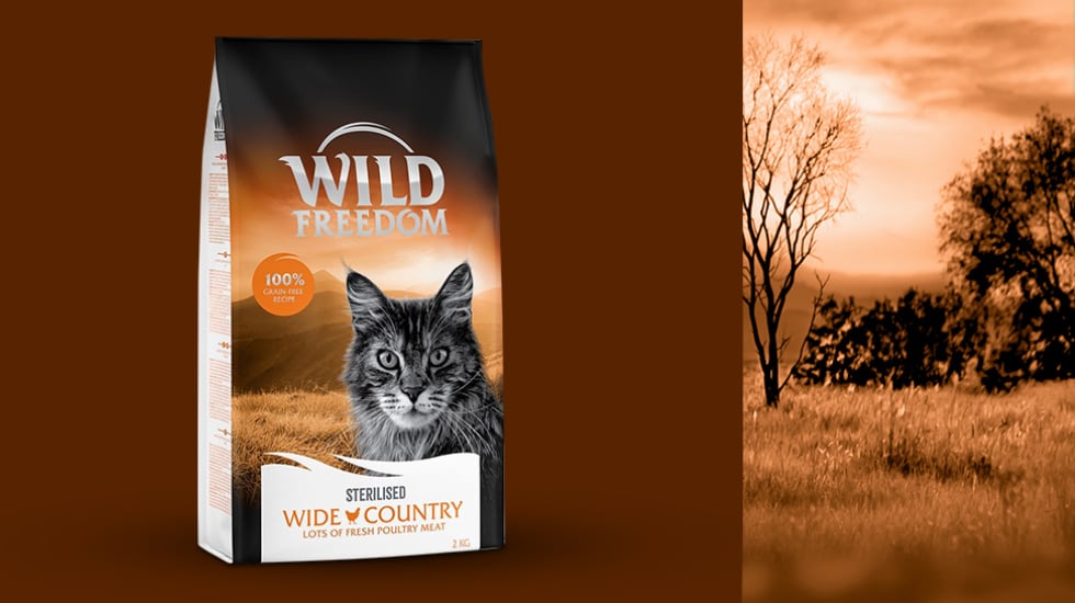 Pienso Wild Freedom para gatos esterilizados.