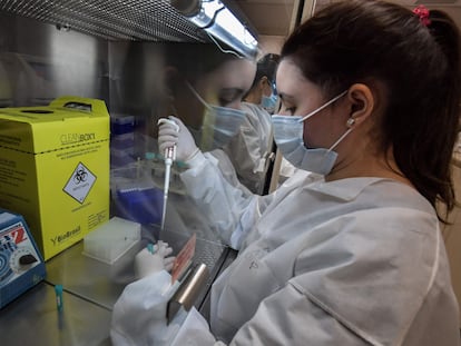 Una investigadora en un hospital de San Paulo (Brasil)