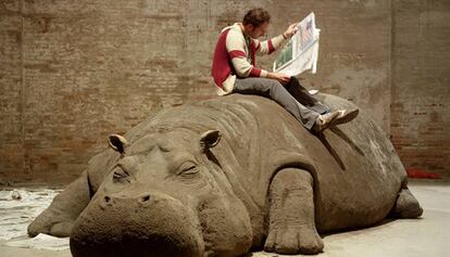 'Hope Hippo', la obra de Jennifer Allora y Guillermo Calzadilla, llegará la próxima temporada a la Fundació Tàpies.