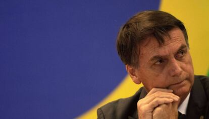 Jair Bolsonaro, presidente eleito do Brasil, em reunião com governadores.