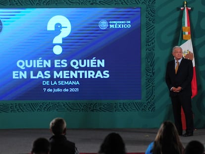 López Obrador encabeza la conferencia matutina este miércoles.