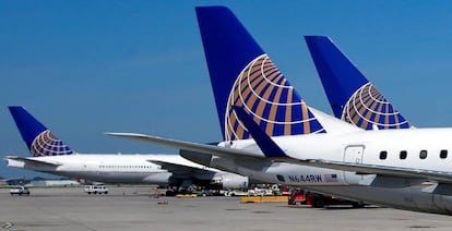 Aviones de la compañía United Airlines