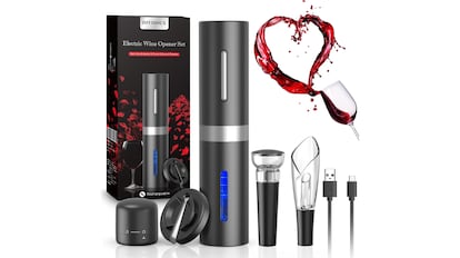 Abridor de botellas de vino eléctrico.