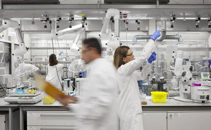 Investigadores en el Centro Nacional de Investigaciones Oncológicas de Madrid (CNIO)