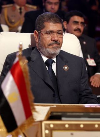El presidente Morsi en marzo pasado.