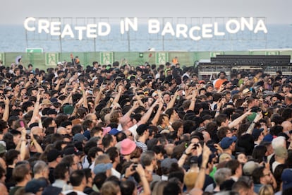 Un momento del concierto de Idles en el Primavera Sound, el 5 de junio de 2025.