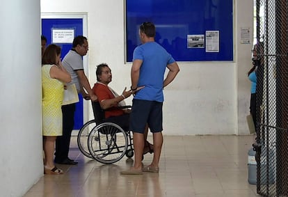 Makeev en un hospital en la ciudad de Cancún.