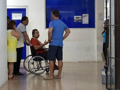 Makeev en un hospital en la ciudad de Cancún.