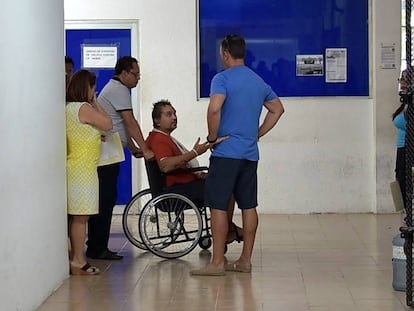 Makeev en un hospital en la ciudad de Cancún.