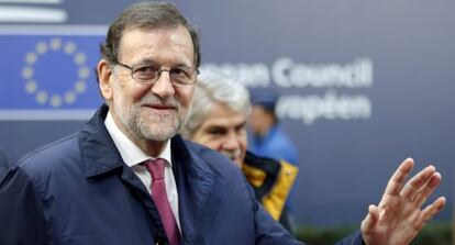Mariano Rajoy at a meeting with European leaders in Brussels on Friday.