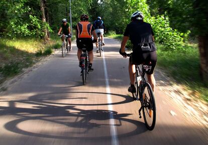 La Casa de Campo es el espacio más agradable para practicar ciclismo en Madrid.