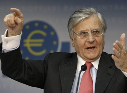 Jean-Claude Trichet, en la conferencia de prensa que concedió ayer en Francfort.