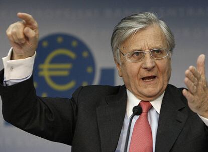 Jean-Claude Trichet, en la conferencia de prensa que concedió ayer en Francfort.