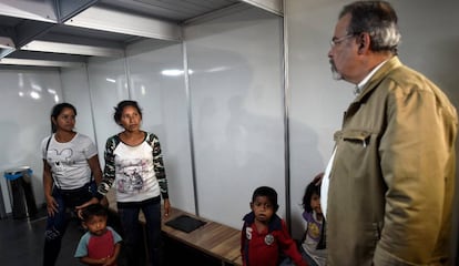 O ministro Raul Jungmann nesta quinta-feira em Pacaraima