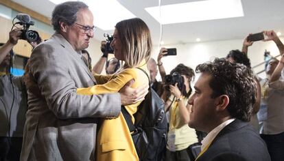 Torra, Nogueras i Bonvehí, a l'assemblea del PDeCAT.