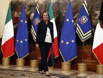 La ministra del Interior italiana, Luciana Lamorgese, este mes en Roma. 
