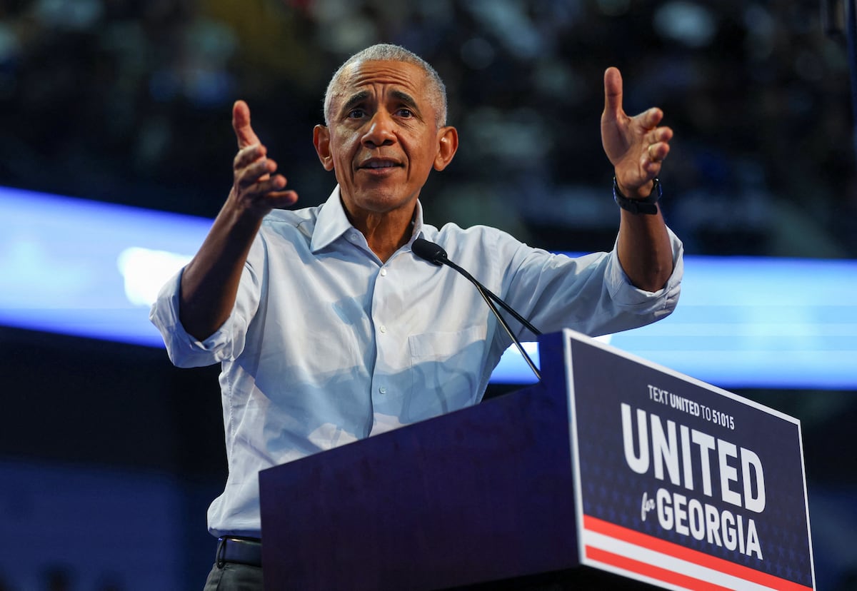 Obama, campaign in Georgia: "Trump is not offended if you call him corrupt, but it is for a joke about a restaurant"