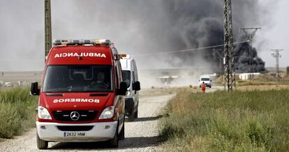 L'explosió ha causat una gran fumera a Garrapinillos, un barri de la capital aragonesa.