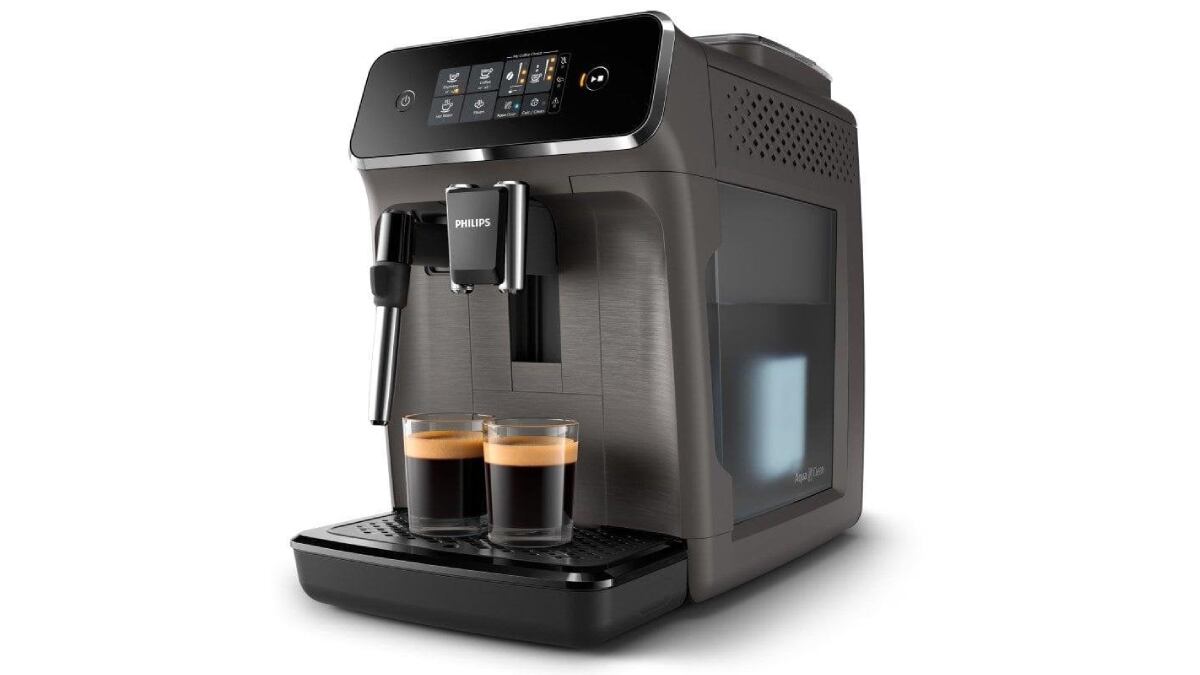 Cafetera expreso superautomática con 15 bares, de Philips.