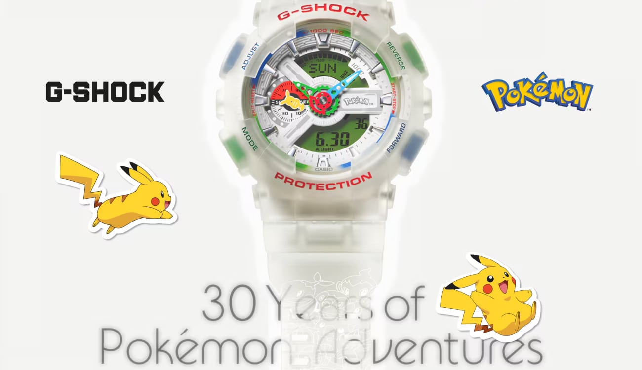 Casio celebra los 30 años de Pokémon con un reloj de coleccionista para los fans