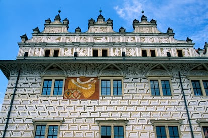 La fachada del castillo de Litomyšl es una muestra de arquitectura renacentista.