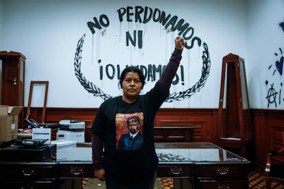 Erika Martínez, madre de una víctima de abuso sexual, en México.